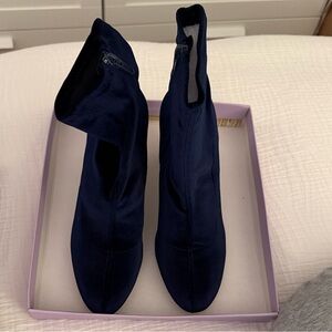 Madden Girl Navy Heeled Boots